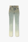 straight-leg Japanese denim jeans