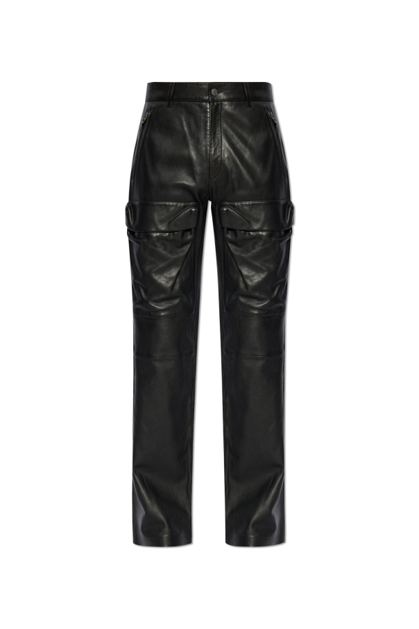 Diesel Skórzane spodnie `P-GAST`