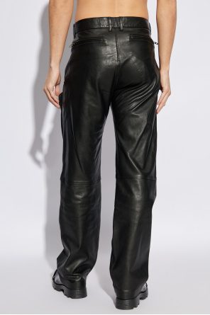 Diesel Skórzane spodnie `P-GAST`