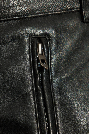 Diesel Skórzane spodnie `P-GAST`