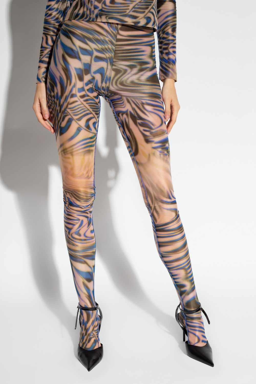 IetpShops Malta - AMI AMALIA Leggings mit Zebra-Print Schwarz - Multicolour  'P - KOLL' leggings Diesel