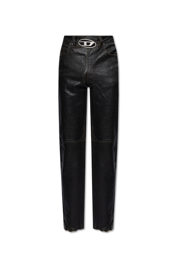Diesel ‘P-KOOMAN’ leather trousers