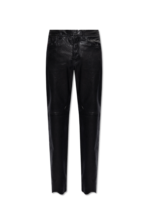 Diesel ‘P-MACS-LTH’ leather trousers