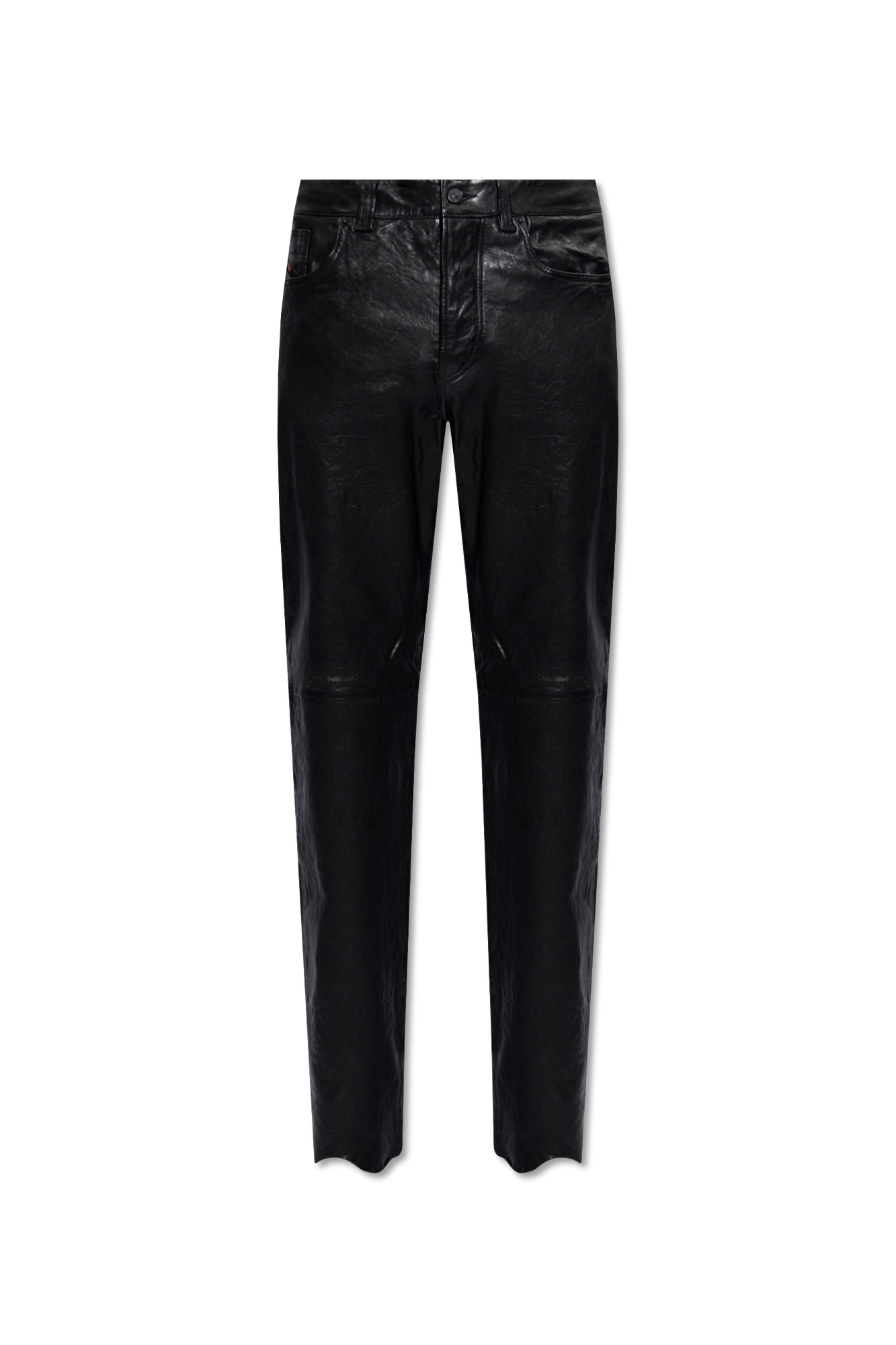 Diesel 'P-MACS-LTH' leather trousers, Men's Clothing