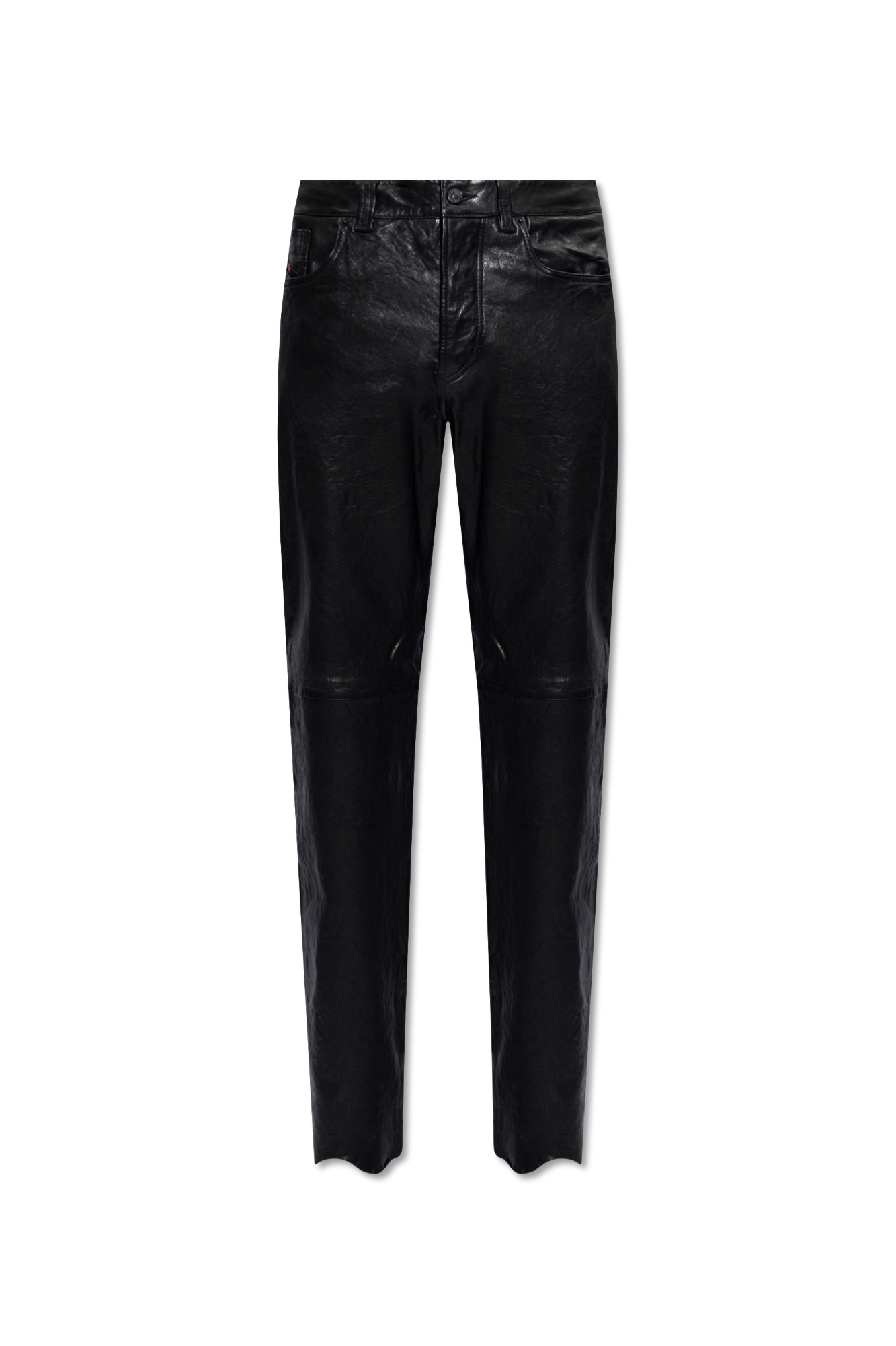 Diesel ‘P-MACS-LTH’ leather trousers