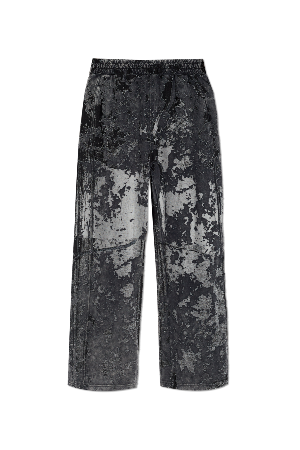 Diesel Trousers with raw finish P-MARTIS-SHOW