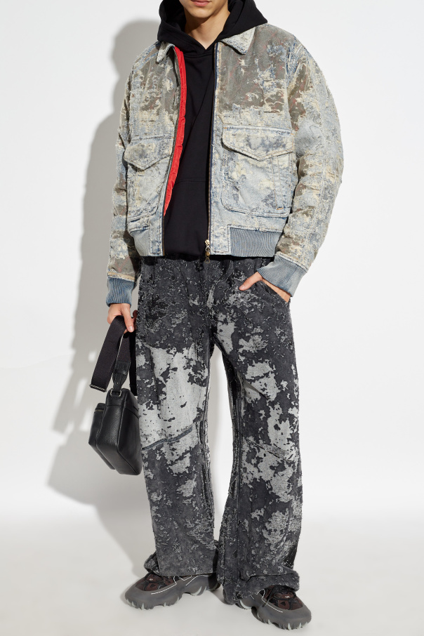 Diesel Pants with raw finish P-MARTIS-SHOW