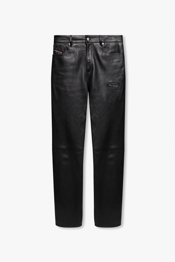 Diesel ‘P-METAL’ leather trousers
