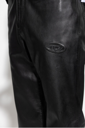 Diesel ‘P-METAL’ leather trousers