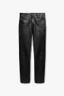 Diesel BLACK ‘P-METAL’ leather trousers