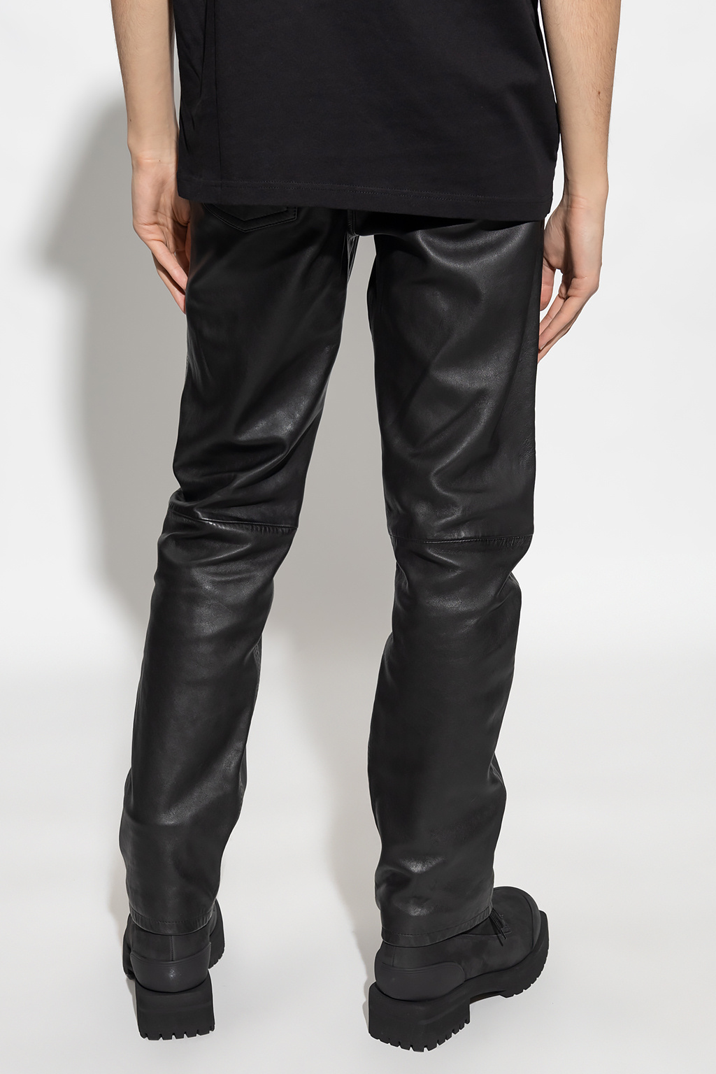 Diesel ‘P-METAL’ leather trousers