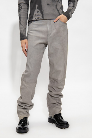 Diesel ‘P-MIC-A’ leather trousers