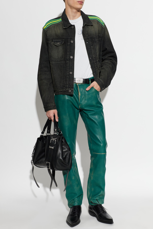 Diesel Leather trousers ‘P-OCKET’