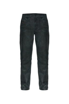 Leather trousers ‘P-VYLL-DMBI’