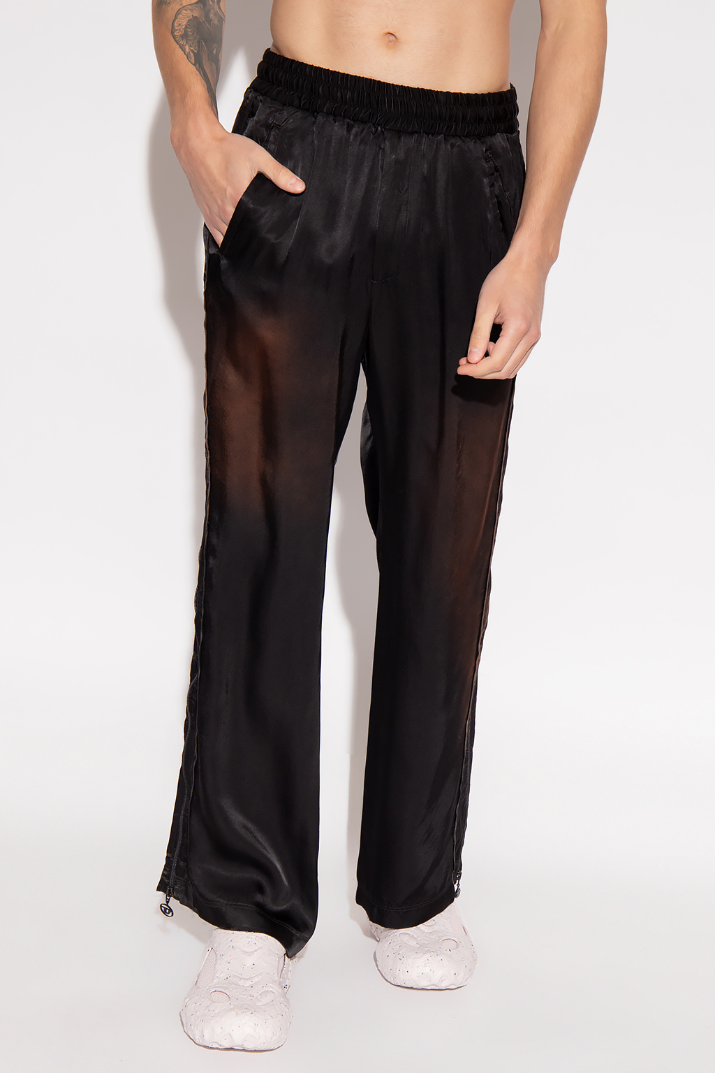 Diesel ‘P-WINFRED’ satin Biqu trousers