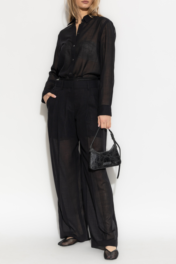 Helmut Lang Pantalones transparentes