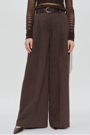 Helmut Lang Wide-leg crease trousers