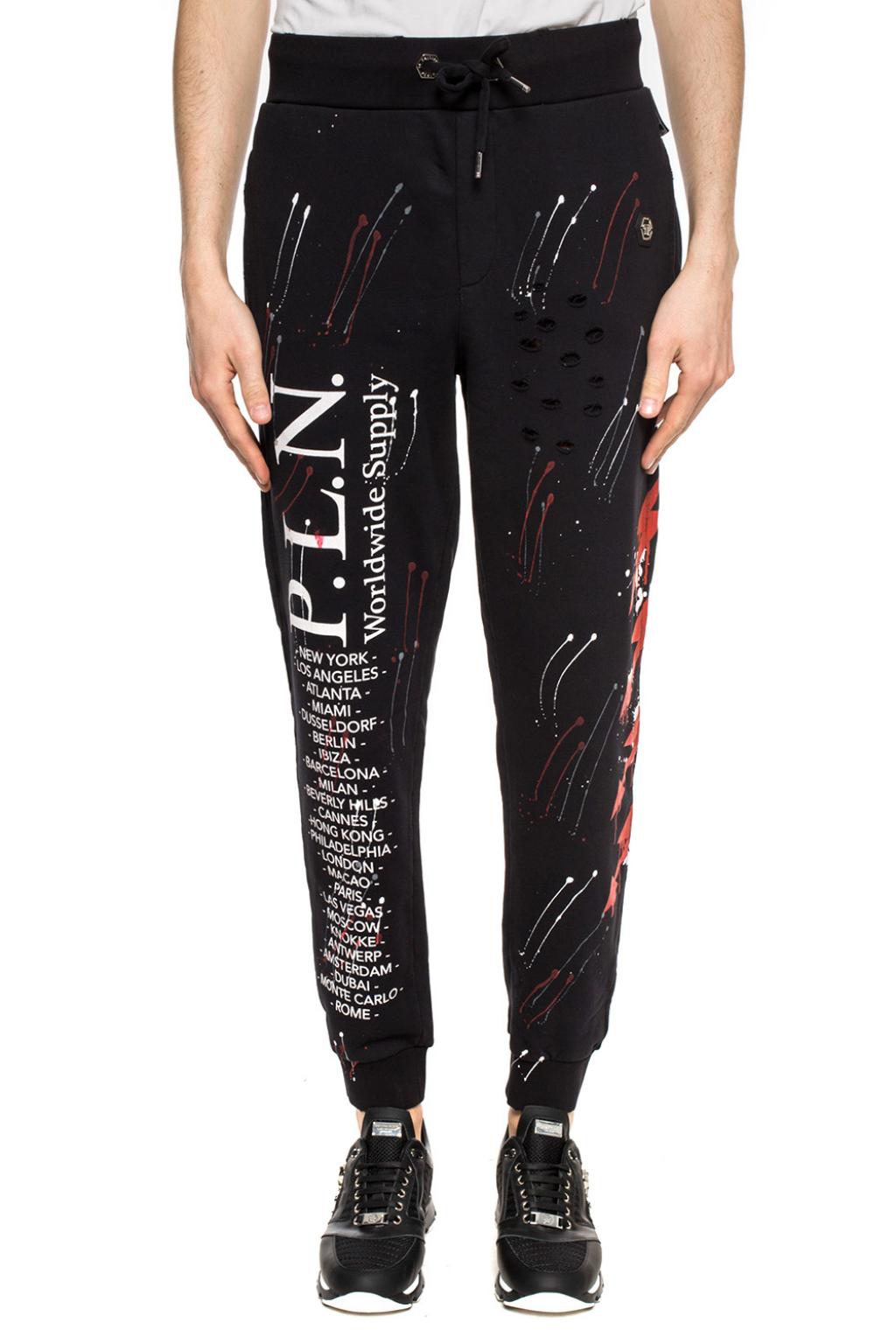 sweatpants with holes