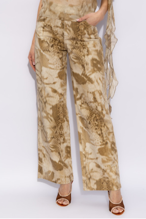 Blumarine Jeans with leopard print