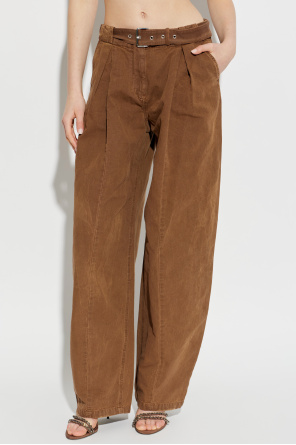 Blumarine Loose-fit trousers with belt