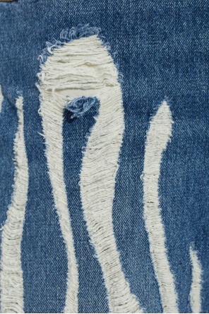 Blumarine Jeansy z efektem vintage