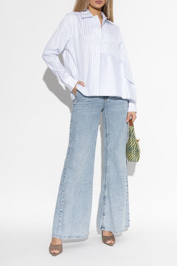 Blumarine Jeansy z rozszerzanymi nogawkami