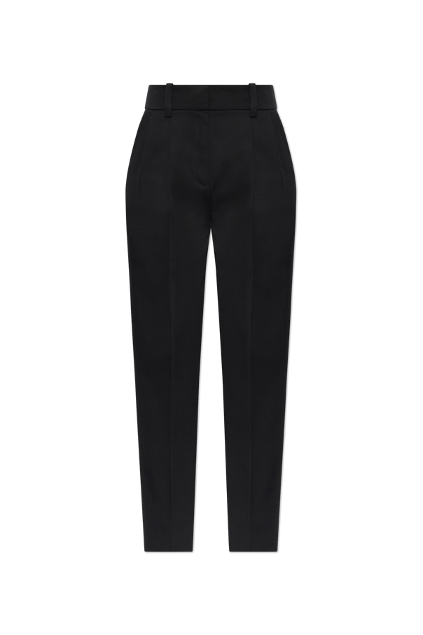 Balmain Wool pleated trousers