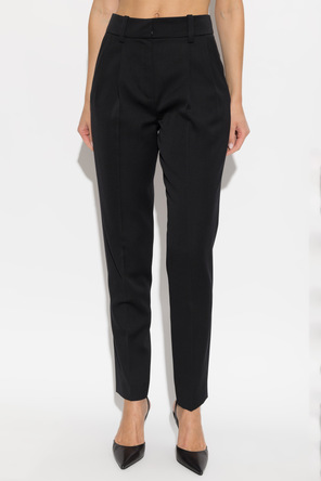 Balmain Wool pleated trousers