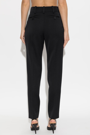 Balmain Wool pleated trousers