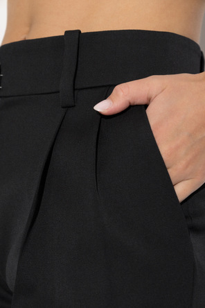 Balmain Wool pleated trousers