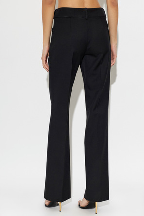 Balmain Pantalones de lana con raya