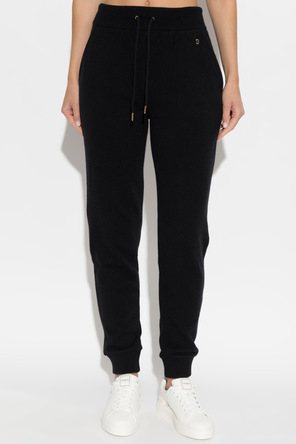 Balmain Wool trousers with sewn-in logo