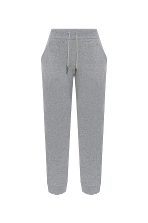 Wool trousers with logo