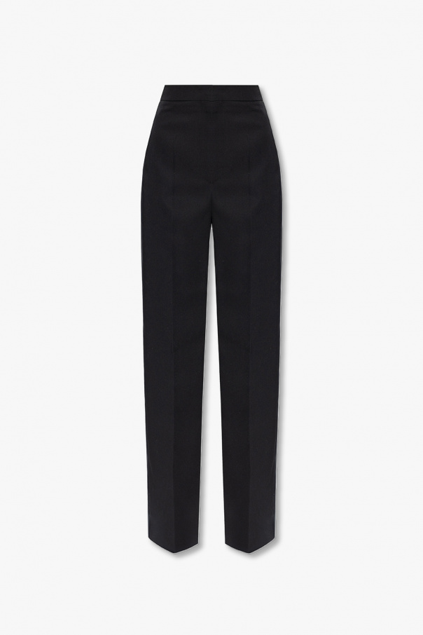 ‘Scarly’ pleat-front damask trousers od Isabel Marant