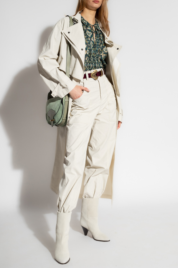 Isabel Marant ‘Glatiny’ cotton fuxia trousers