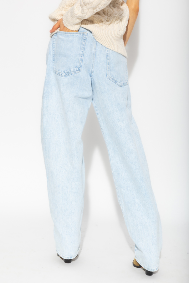 waisted jeans Isabel Marant - IetpShops Spain - Urban Bliss Plus high waist  skinny jeans with removable belt - Light blue 'Vetan' high