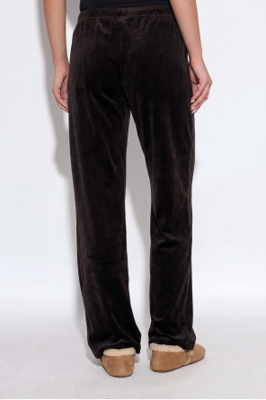 Sporty & Rich Velvet sweatpants with logo