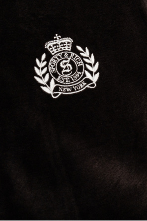 Sporty & Rich Velvet sweatpants with logo