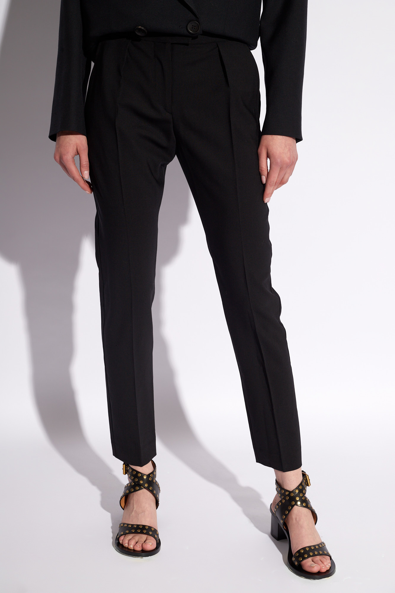 Isabel Marant ‘Nolena’ pleat-front high-rise trousers