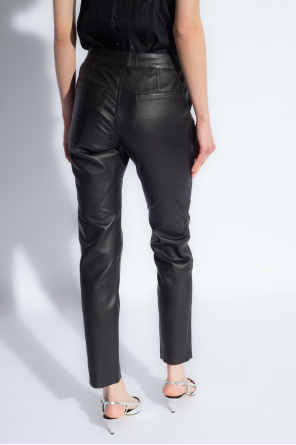 Isabel Marant ‘Hizilis’ leather trousers