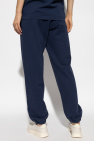 Sporty & Rich NAVY BLUE Sweatpants with logo