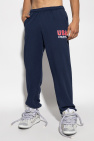 Sporty & Rich NAVY BLUE Sweatpants with logo