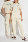 Sporty & Rich cream Sweatpants from the Wall Street collection