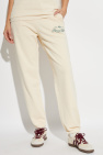 Sporty & Rich cream Sweatpants from the Wall Street collection