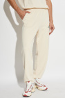 Sporty & Rich cream Sweatpants from the Wall Street collection