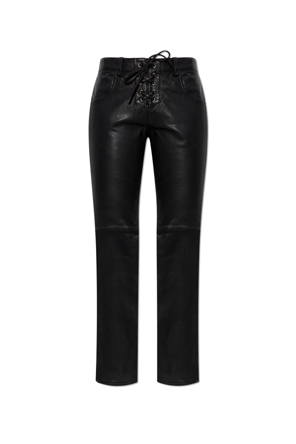 ‘Vanel’ leather trousers od Isabel Marant