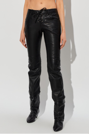 Isabel Marant Pantalones de cuero ‘Vanel’