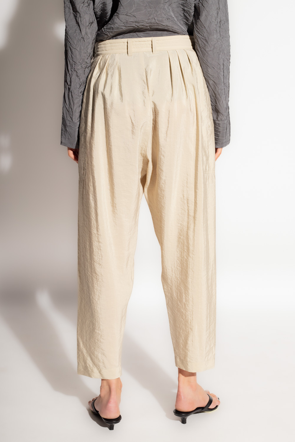 Lemaire trousers Asymmetric with pleats
