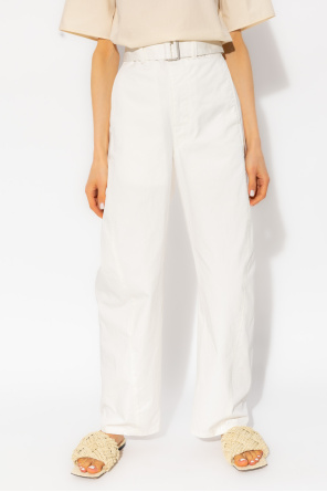 Lemaire Cotton trousers with belt