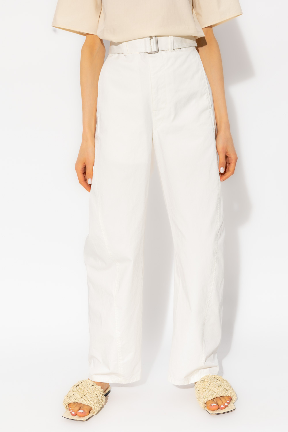 Lemaire Cotton Watanabe trousers with belt